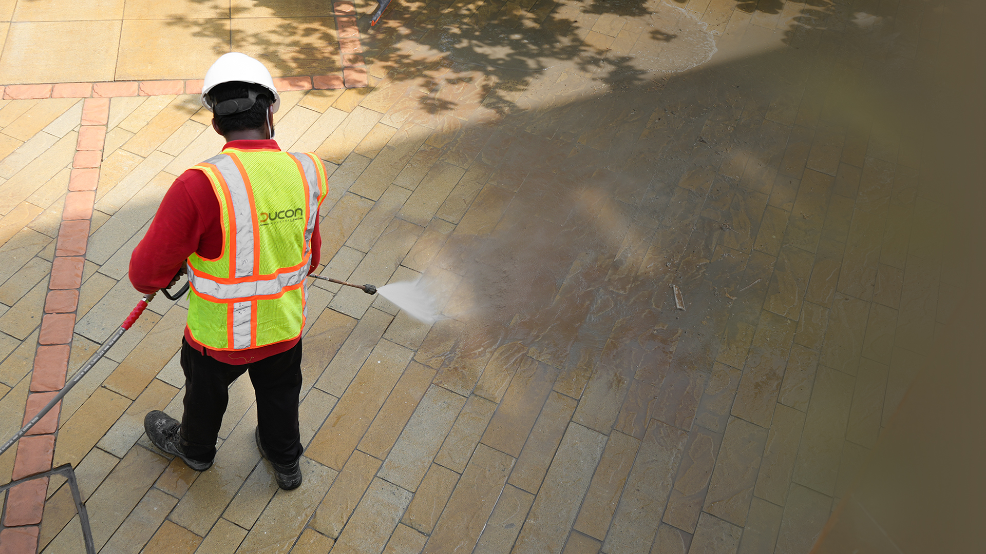 Ducon Force paver cleaning and maintenance